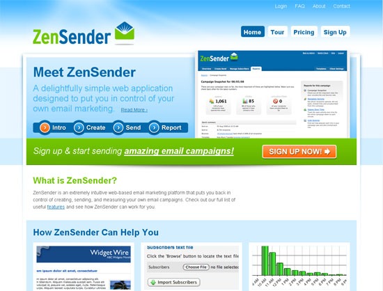 ZenSender -屏幕截图。