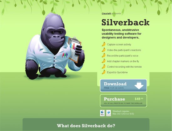 Silverback -屏幕截图。
