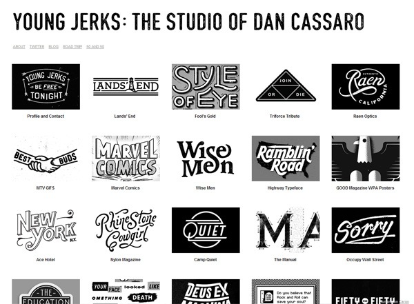 极简主义网站设计灵感:Dan Cassaro