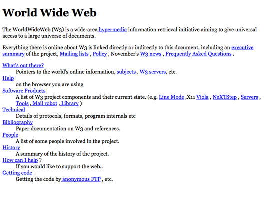 第一个网页(1992年)