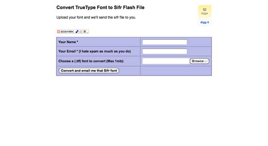 转换TrueType字体到sIFR Flash文件