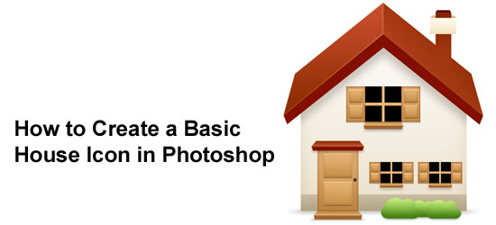 如何在Photoshop中创建一个基本的房子图标