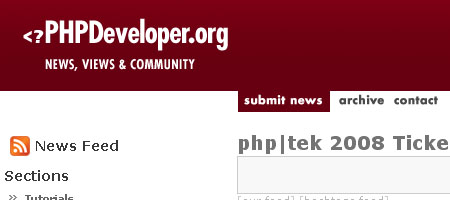 PHPDeveloper -截图
