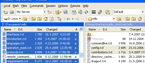WinSCP——屏幕截图。