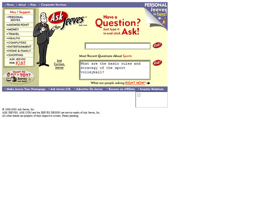Ask Jeeves(现为Ask.com)