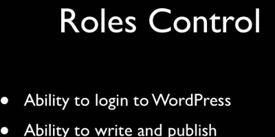 WordPress用户角色解释-屏幕截图。