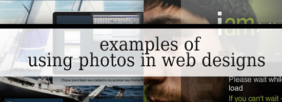 在网页设计中使用照片的优秀例子