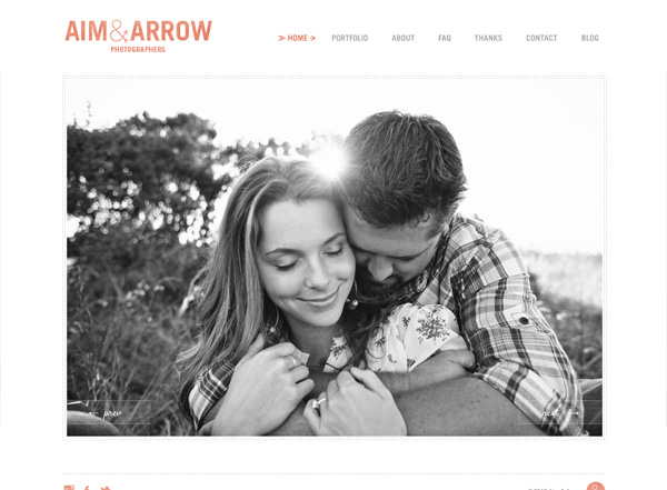 极简主义网站设计灵感:Aim & Arrow