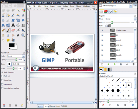 GIMP便携式