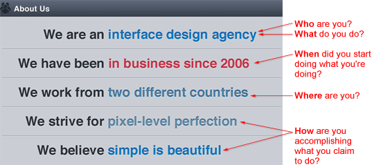 The Five w Applied in MetaLab’s About Page