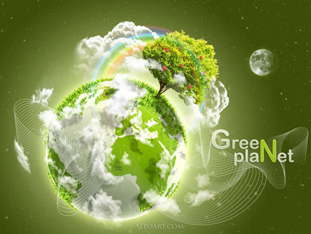 如何在Photoshop中创建一个酷而时尚的绿色海报设计
