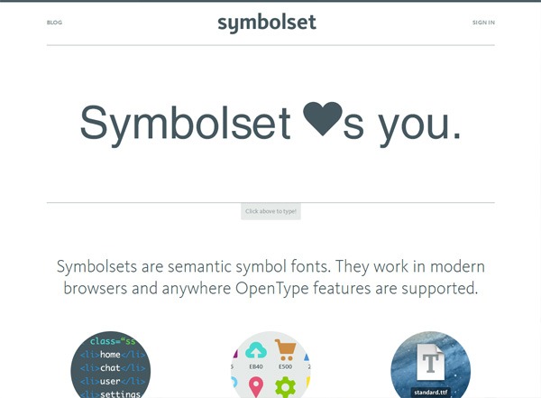 极简主义网站设计灵感:Symbolset