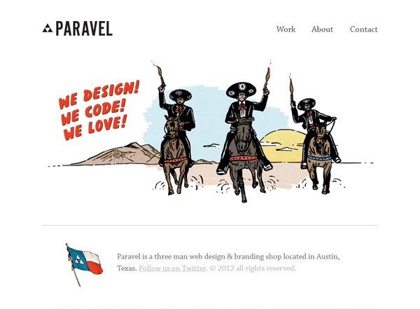 极简主义网站设计灵感:Paravel