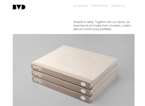 极简主义网站设计灵感:BVD