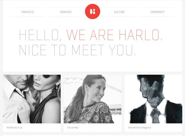 极简主义网站设计灵感:Harlo Interactive
