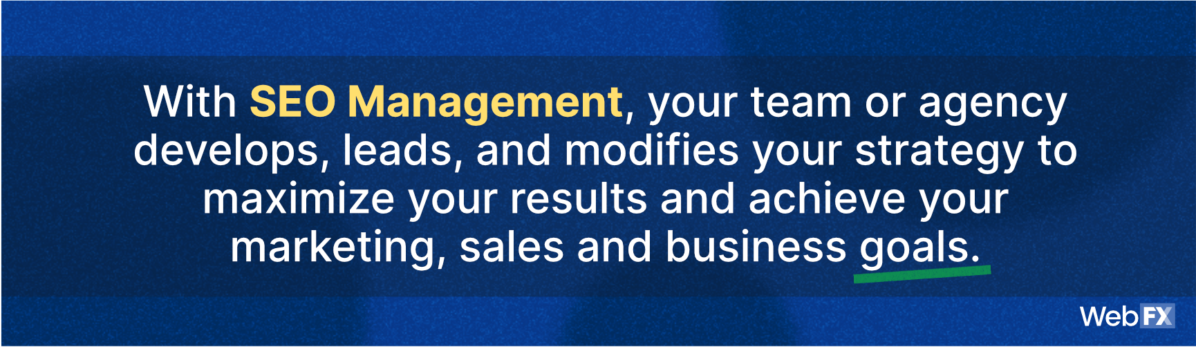 通过SEO管理，您的团队或机构开发、领导和修改您的策略，以最大化您的结果，实现您的市场、销售和业务目标。