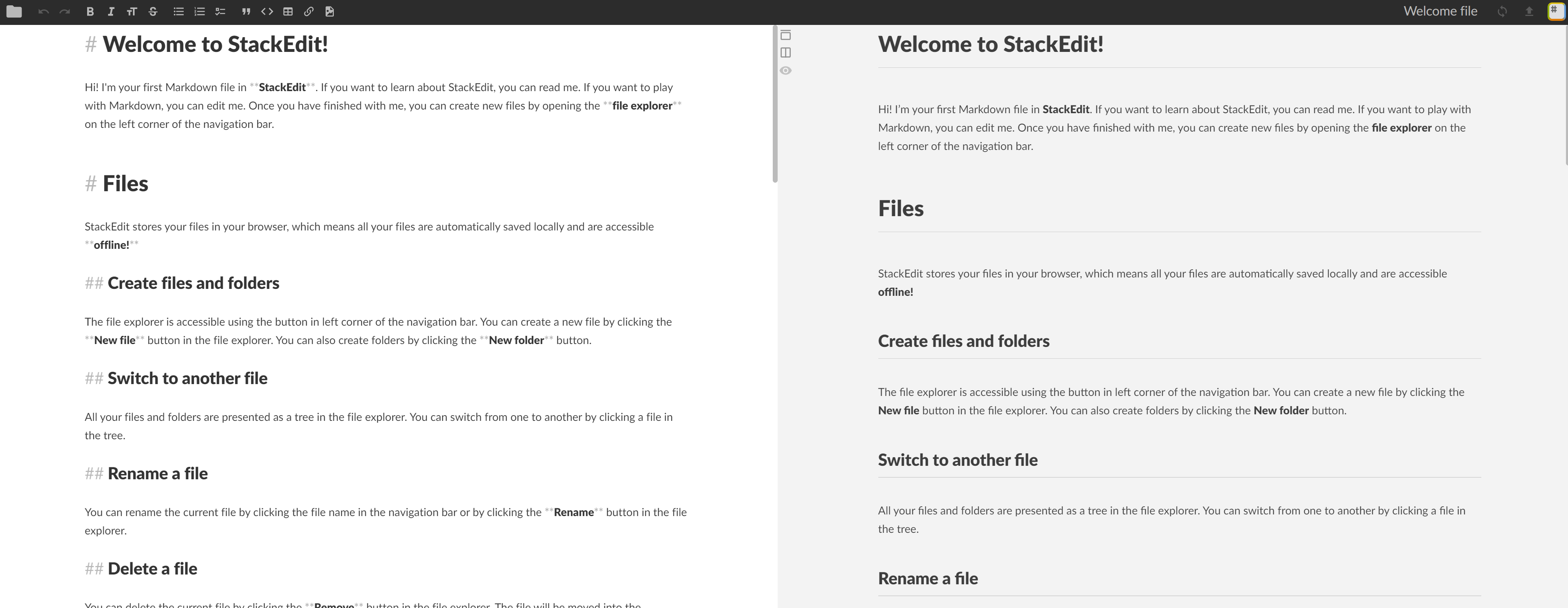 StackEdit减价编辑器