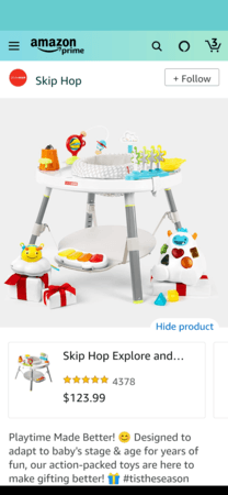 Amazon发布示例细节:Skip Hop