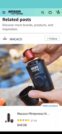 Amazon发布示例细节:WACACO