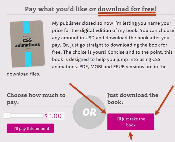 图片显示的价格“口袋指南CSS动画”电子书