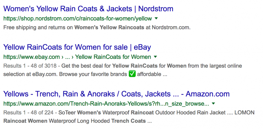 谷歌黄色雨衣的搜索结果