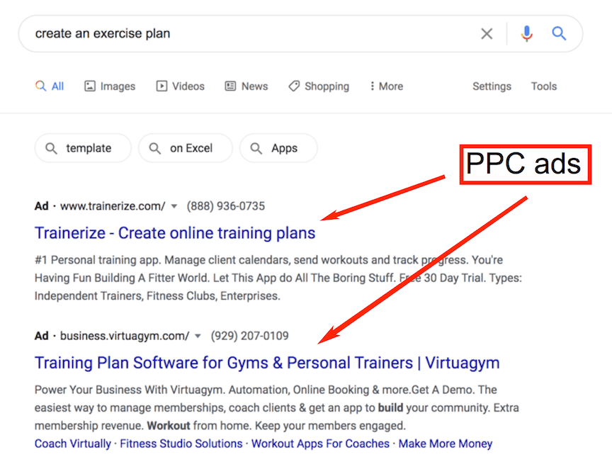 谷歌PPC搜索广告运动计划搜索查询