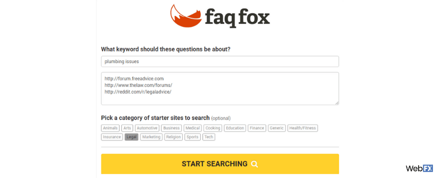 数字营销解决方案FAQFox的截图