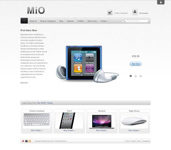 Mio (WordPress电子商务主题)
