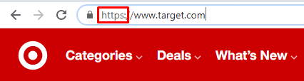 例如Target网站上的https
