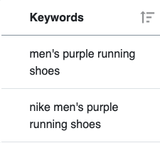 男性紫色跑鞋关键字选项列表