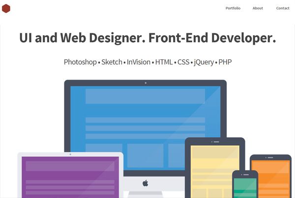 极简主义在网页设计中的例子:ps.design