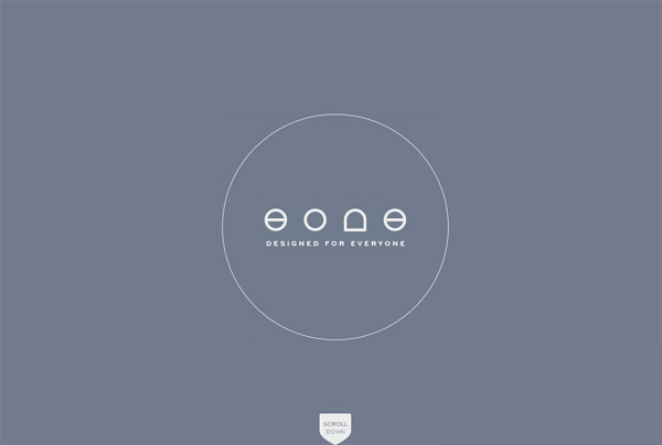 极简主义网页设计的例子:Eone