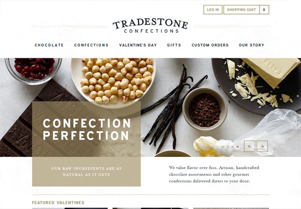 网上商店的例子:Tradestone糖果