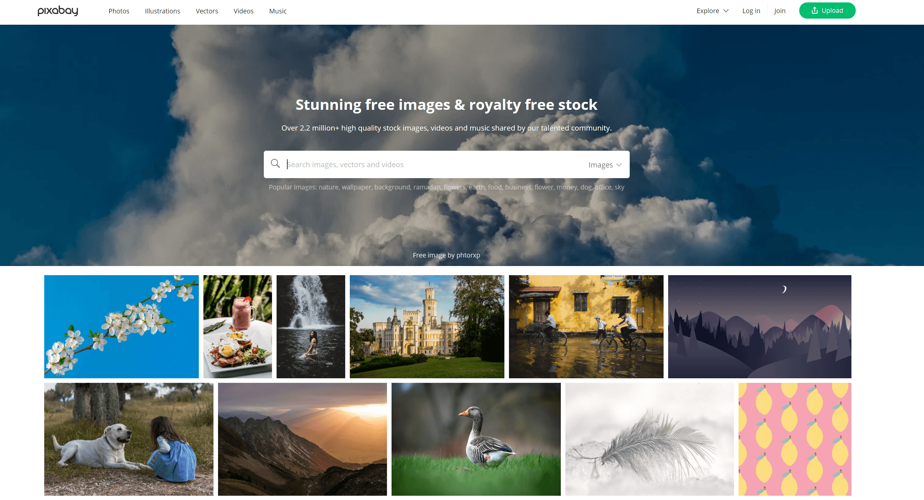 免费提供公共领域图片的Pixabay
