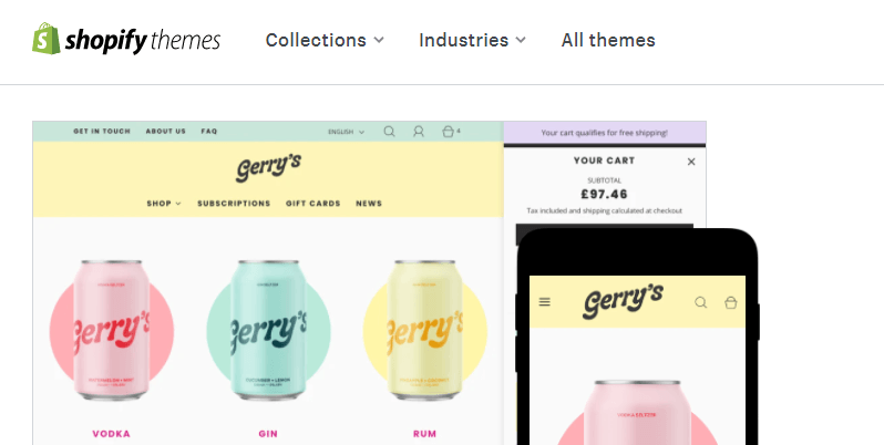 五颜六色的购物主题在他们的网站上特色