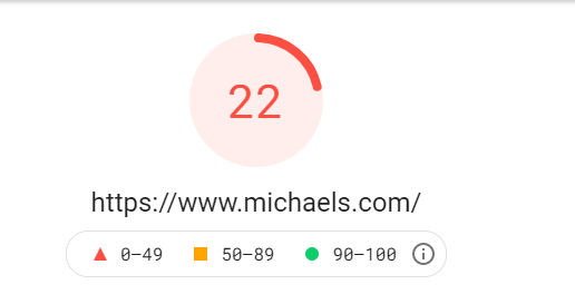 迈克尔的网站加载时间的例子