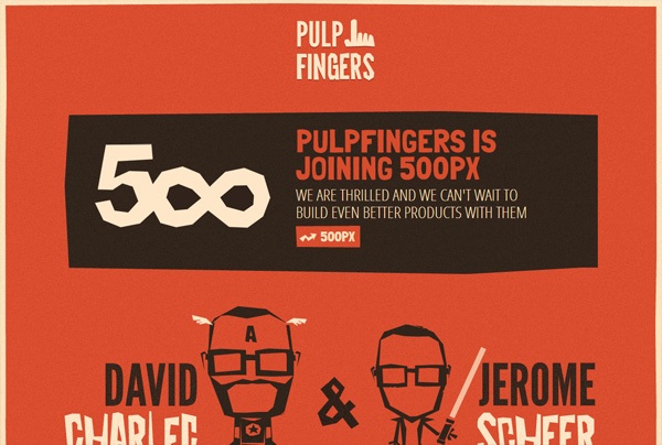 一个色彩大胆的网站:Pulpfingers