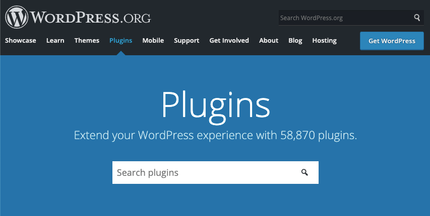 WordPress插件的主页