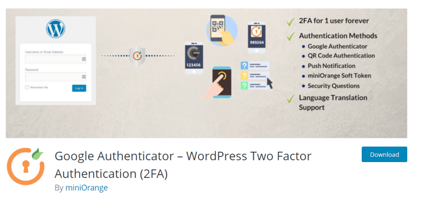 2FA插件WordPress安全