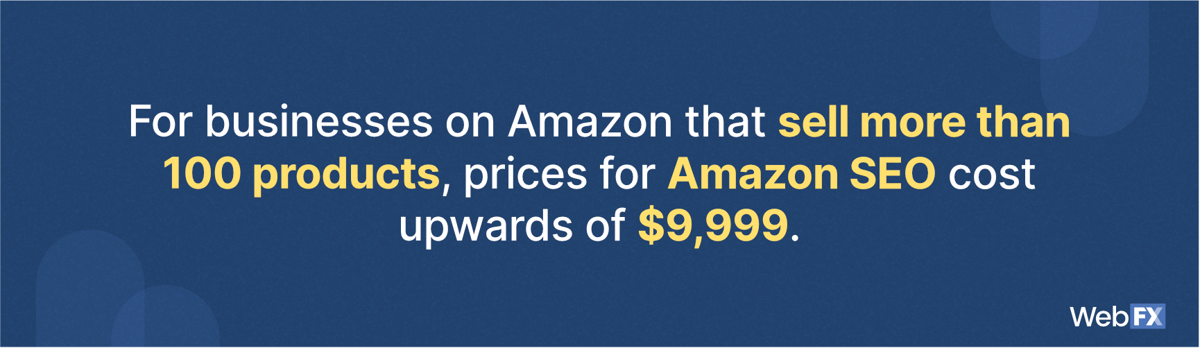 Amazon SEO pricing for businesses that sell 100-plus products