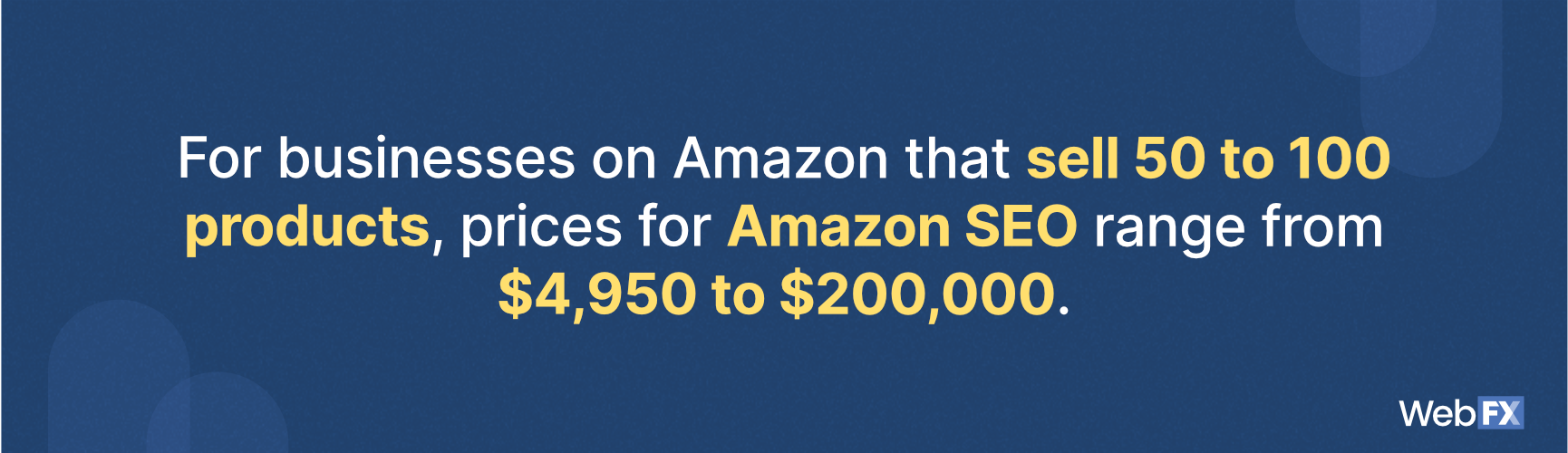 Amazon SEO pricing for businesses that sell 50 to 100 products