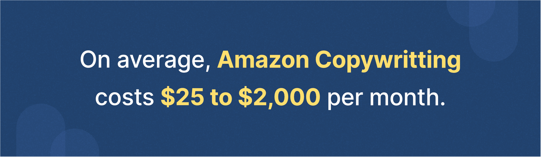 average Amazon copywriting costs