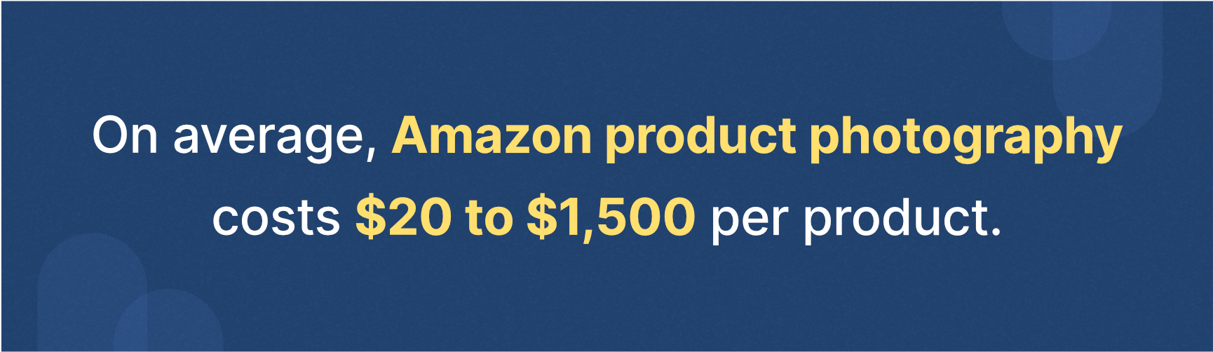 average Amazon product photography costs