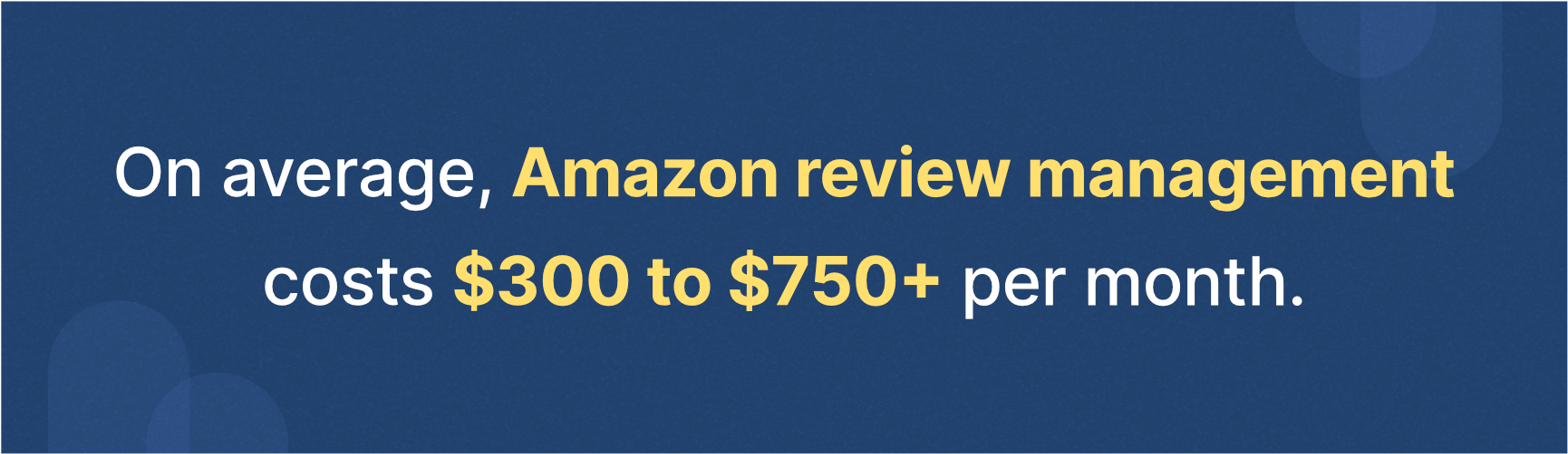average Amazon review management costs