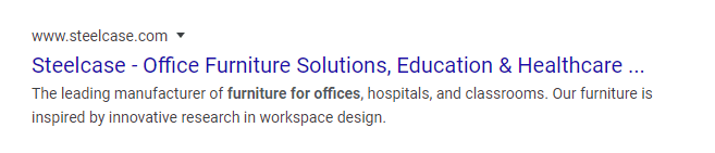 office furniture search result