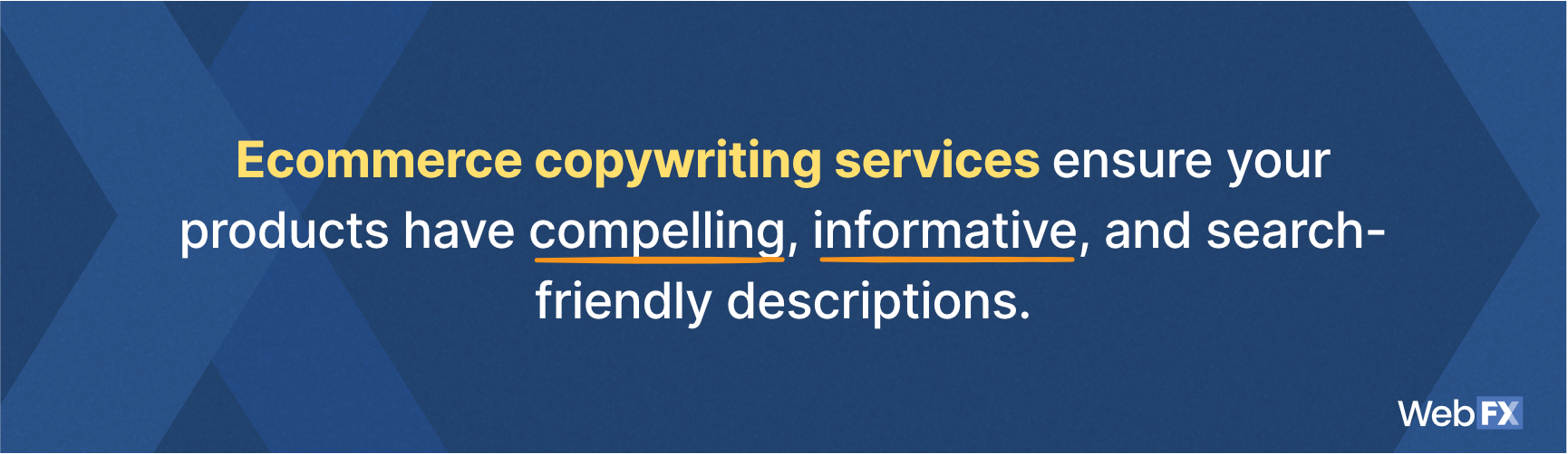 A statement on the value of ecommerce copywriting services to companies
