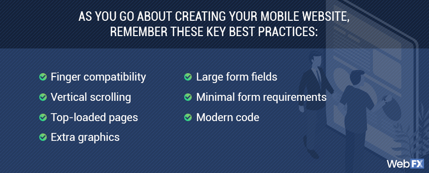 Mobile website best practices