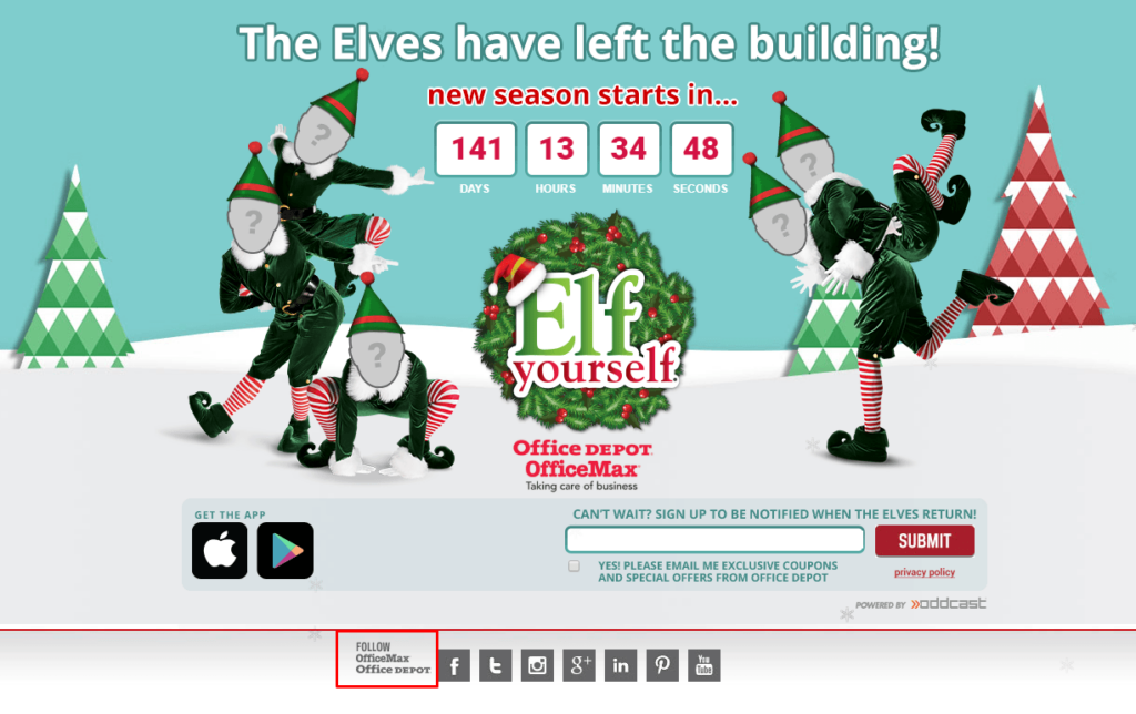 elf yourself for multiple domain example