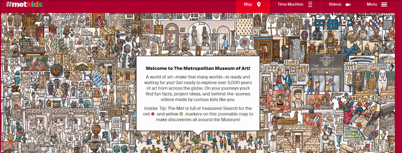 大都会博物馆互动吸引网站设计实例