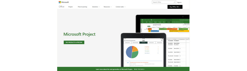 Microsoft Project项目管理软件网站截图